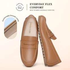 Ascenelle Women’s Comfortable Loafers with Arch Support