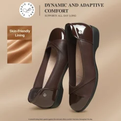 Ascenelle Women’s Comfortable Flats with Arch Support