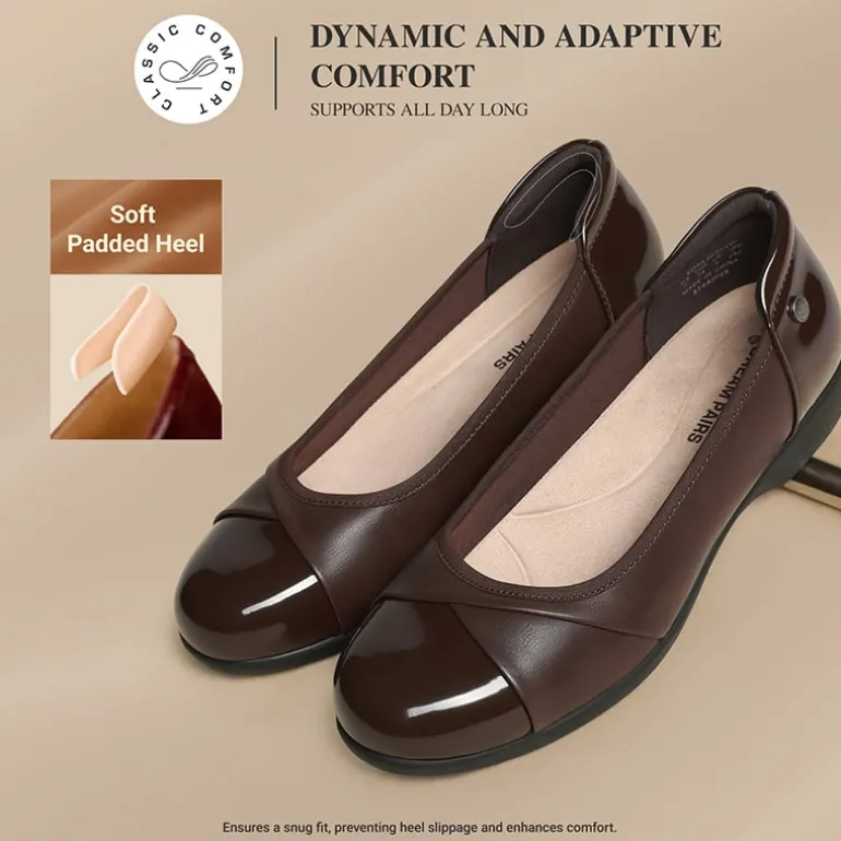 Ascenelle Women’s Comfortable Flats with Arch Support