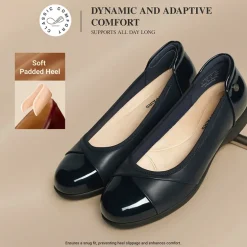 Ascenelle Women’s Comfortable Flats with Arch Support