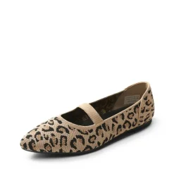 Ascenelle Women’s Comfortable Mary Jane Flats Knit Edition
