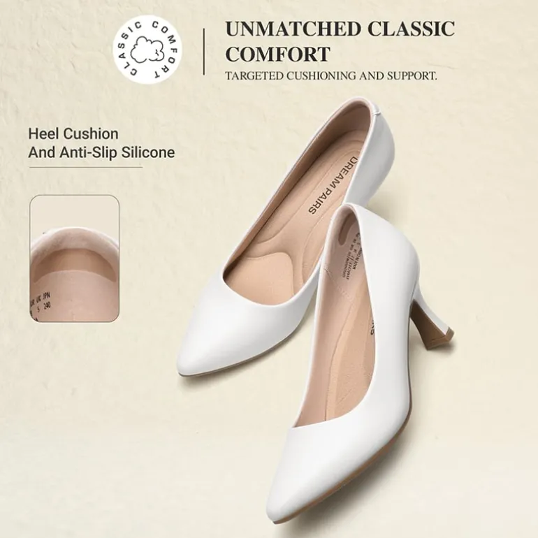 Ascenelle Women’s Comfortable Pumps with Arch Support