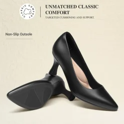 Ascenelle Women’s Comfortable Pumps with Arch Support