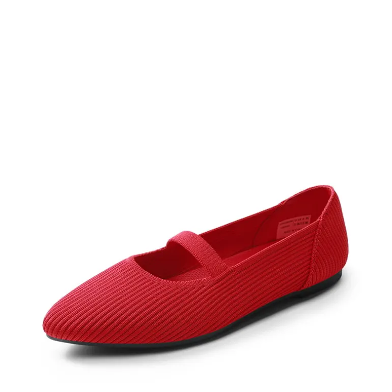 Ascenelle Women’s Comfortable Mary Jane Flats Knit Edition