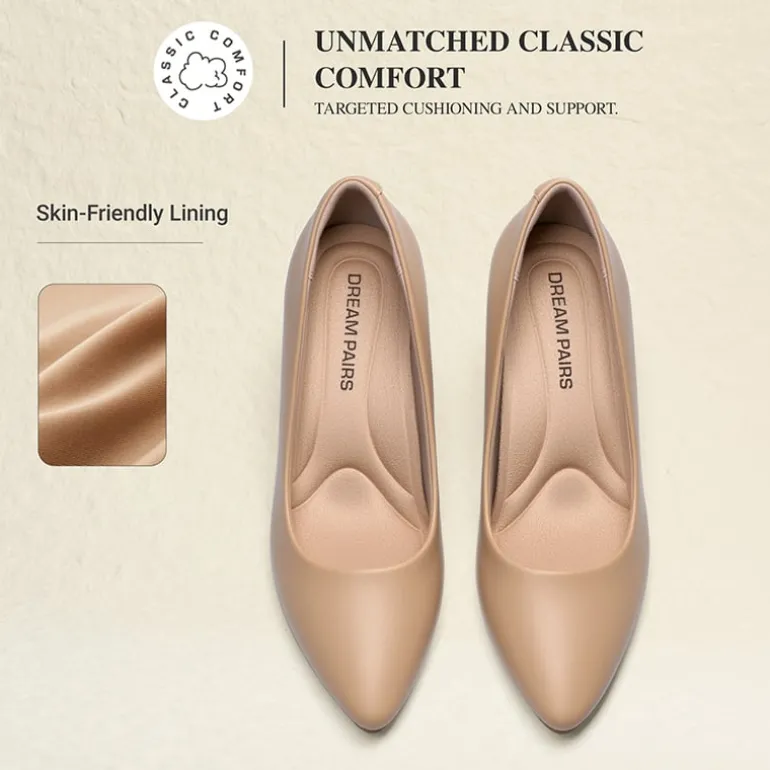 Ascenelle Women’s Comfortable Pumps with Arch Support