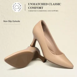 Ascenelle Women’s Comfortable Pumps with Arch Support