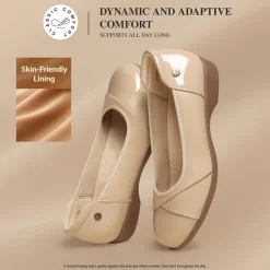 Ascenelle Women’s Comfortable Flats with Arch Support