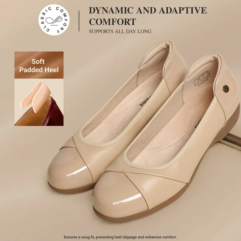 Ascenelle Women’s Comfortable Flats with Arch Support