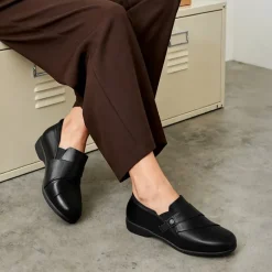 Ascenelle Women's Ergonomic Slip-on Comfort Loafers with Wide Toe Box