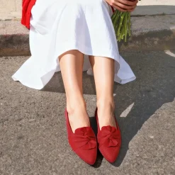 Ascenelle Women’s Foldable Bow Flats Knit Edition