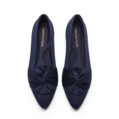 Ascenelle Women’s Foldable Bow Flats Knit Edition