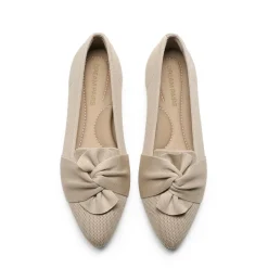 Ascenelle Women’s Foldable Bow Flats Knit Edition