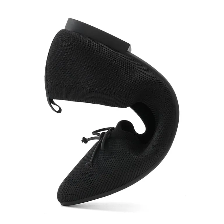 Ascenelle Women’s Foldable Breathable Bow Flats Knit Edition