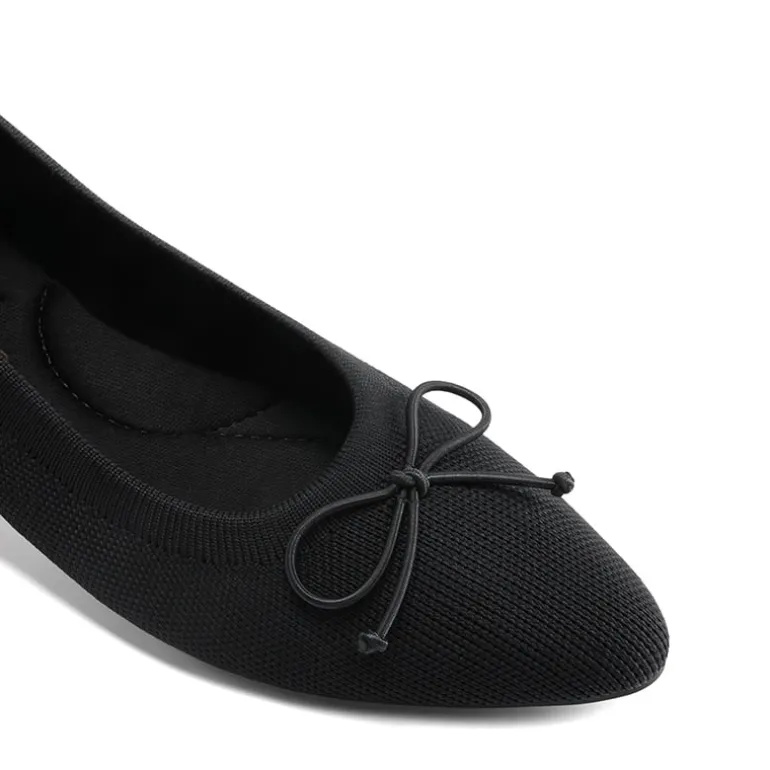 Ascenelle Women’s Foldable Breathable Bow Flats Knit Edition