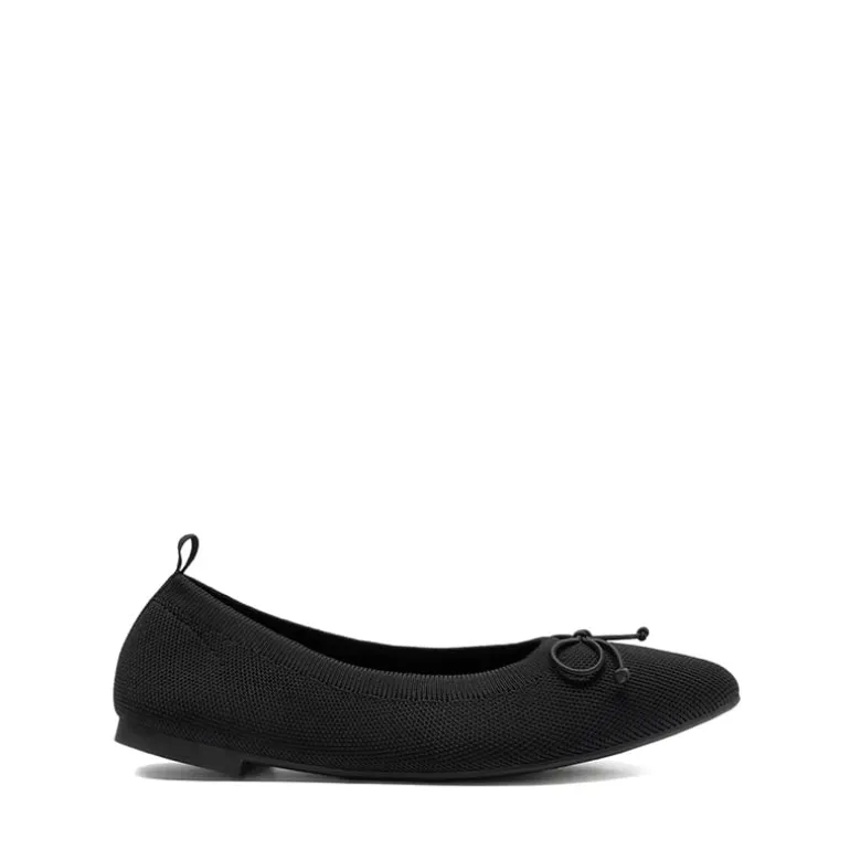 Ascenelle Women’s Foldable Breathable Bow Flats Knit Edition