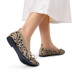 Ascenelle Women’s Foldable Breathable Bow Flats Knit Edition