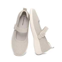 Ascenelle Women's Mary Jane Flats with Arch Support Knit Edition