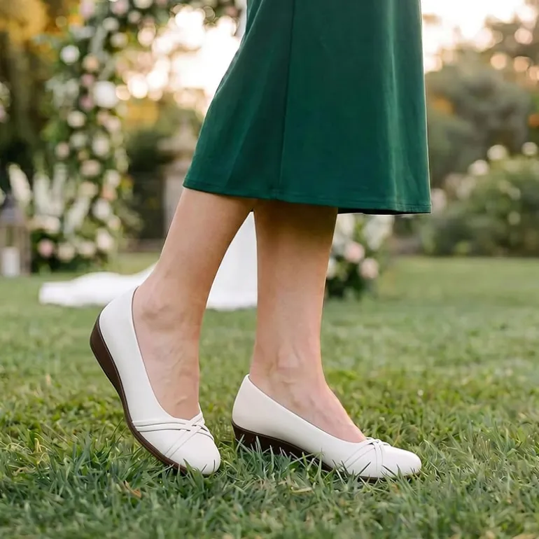 Ascenelle Women's Memory Foam Arch Support Flats