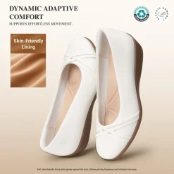 Ascenelle Women's Memory Foam Arch Support Flats