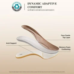 Ascenelle Women's Memory Foam Arch Support Flats
