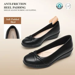 Ascenelle Women's Memory Foam Arch Support Flats