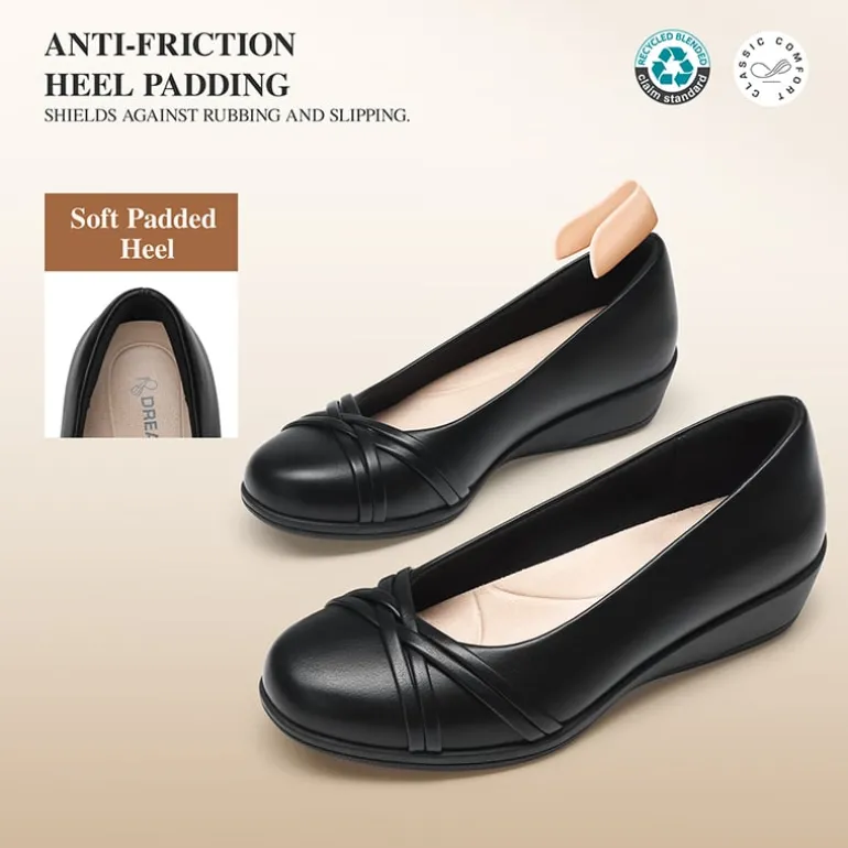 Ascenelle Women's Memory Foam Arch Support Flats