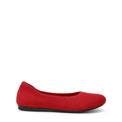 Ascenelle Women’s Round-Toe Arch-Support Ballet Flats Knit Edition