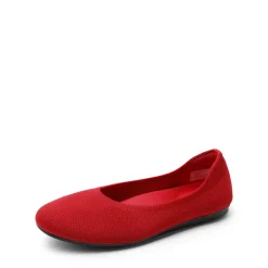 Ascenelle Women’s Round-Toe Arch-Support Ballet Flats Knit Edition