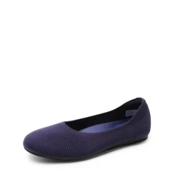 Ascenelle Women’s Round-Toe Arch-Support Ballet Flats Knit Edition