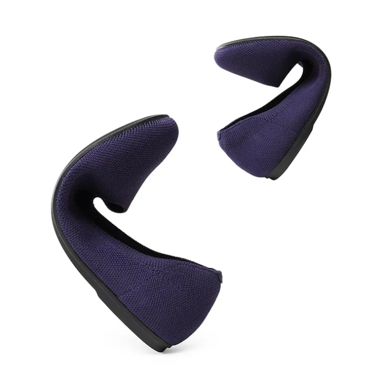 Ascenelle Women’s Round-Toe Arch-Support Ballet Flats Knit Edition