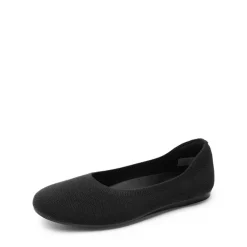 Ascenelle Women’s Round-Toe Arch-Support Ballet Flats Knit Edition