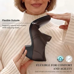 Ascenelle Women's Sustainable Block Heel Pumps