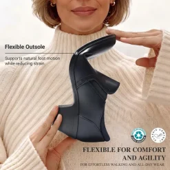 Ascenelle Women's Sustainable Block Heel Pumps