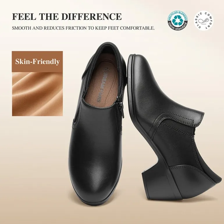 Ascenelle Women's Sustainable Block Heel Pumps