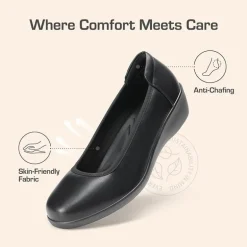 Ascenelle Women's Sustainable Wedge Heel Pumps