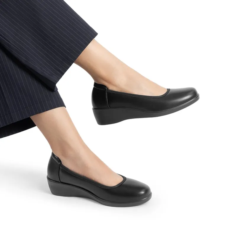 Ascenelle Women's Sustainable Wedge Heel Pumps
