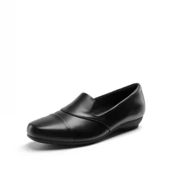 Ascenelle Women’s Wide Fit Elastic Loafers