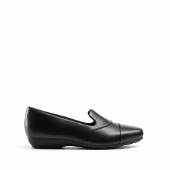 Ascenelle Women’s Wide Fit Elastic Loafers
