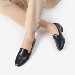Ascenelle Women’s Wide Fit Elastic Loafers