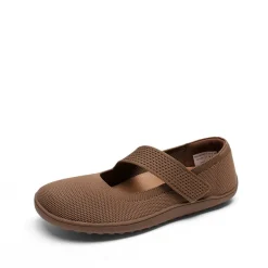 Ascenelle Women’s Wide-Sole Mary Jane Flats Knit Edition