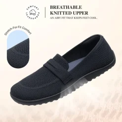 Ascenelle Women's Wide Toe Barefoot Loafers