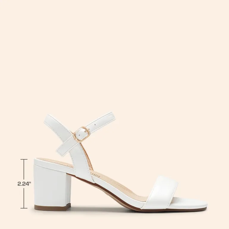 Ascenelle Women’s Wide-Toe Single-Strap Block Heel Sandals