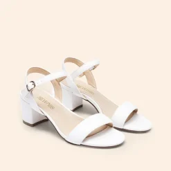 Ascenelle Women’s Wide-Toe Single-Strap Block Heel Sandals
