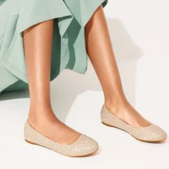 Ballet Rhinestone Sparkly Flats Shoes