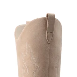 Block Heel Knee-high Cowgirl Boots