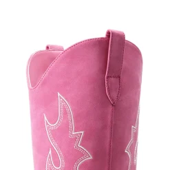 Block Heel Knee-high Cowgirl Boots
