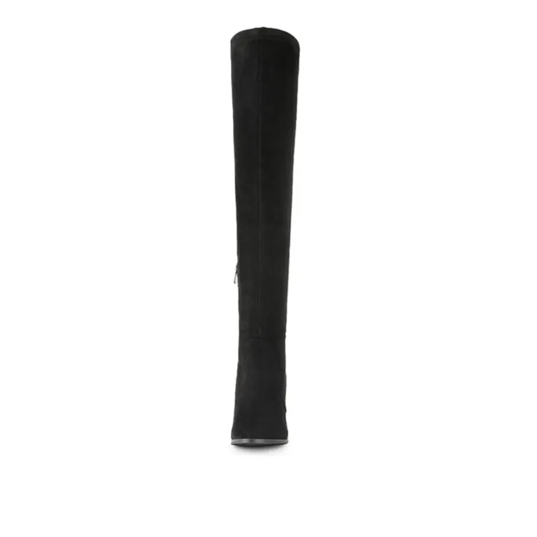 Block Heel Over The Knee Boots