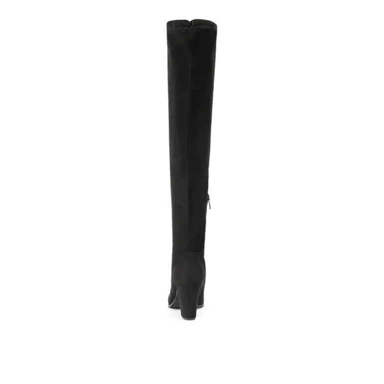 Block Heel Over The Knee Boots