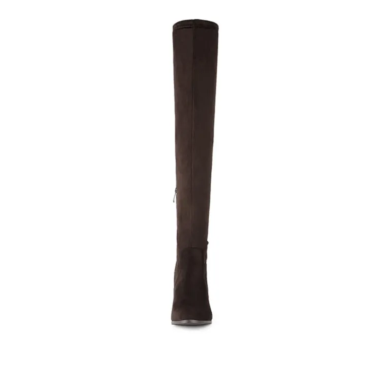Block Heel Over The Knee Boots