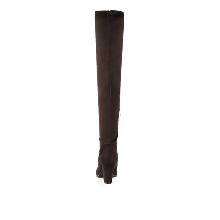 Block Heel Over The Knee Boots